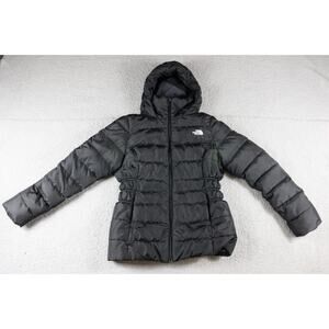 The North Face Puffer Womens S Black Gotham 550 Down Hooded Jacket